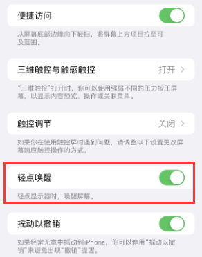 额尔古纳苹果授权维修站分享iPhone轻点无法唤醒怎么办