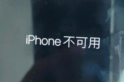 额尔古纳苹果服务网点分享锁屏界面显示“iPhone 不可用”如何解决 