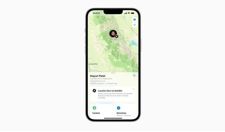 额尔古纳苹果14维修分享iPhone14系列中 FindMy功能通过卫星分享位置方法教程 
