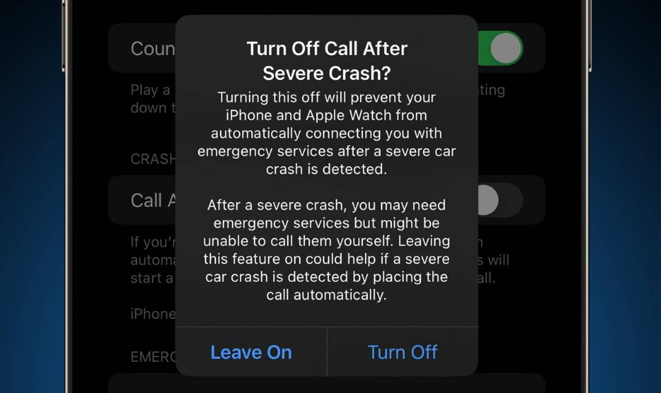 额尔古纳苹果14维修分享 iPhone 14 和 Apple Watch 上关闭崩溃检测 