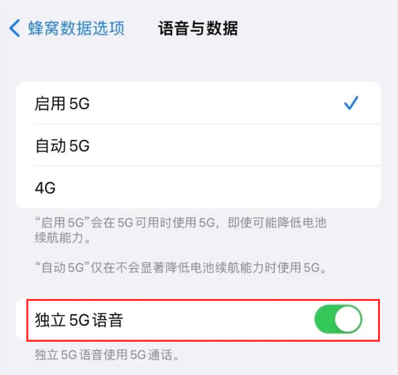 额尔古纳苹果14维修分享iPhone 14 Pro如何开启VoNR 